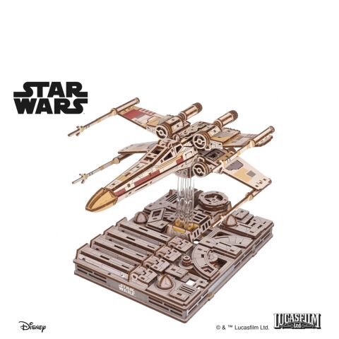 Ugears 3D-Puzzle aus Holz Star Wars Luke Skywalker's X-Flügler-Sternenjäger